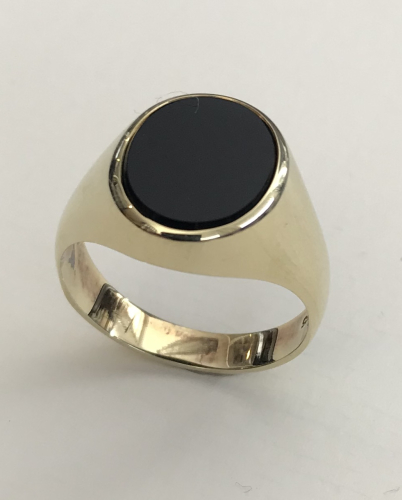 Onyx-Siegelring 585 GG